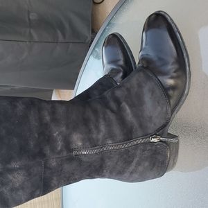 Donald Pliner Women's Devi Suede Western Knee Boots